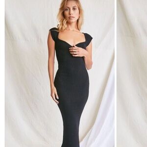 Sold Out Forever 21 Elegant Black sweater Dress